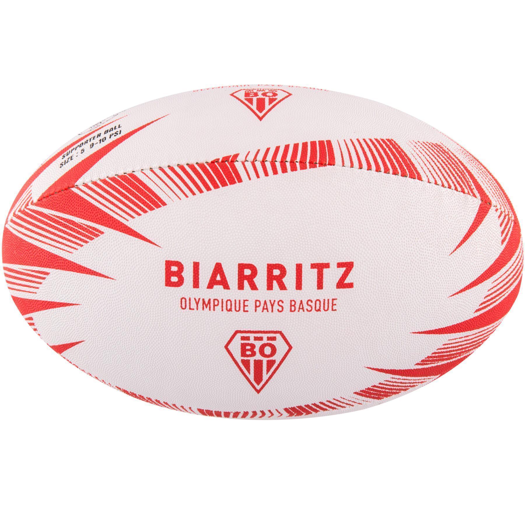 Ballon de rugby supporter Gilbert Biarritz (taille 5)