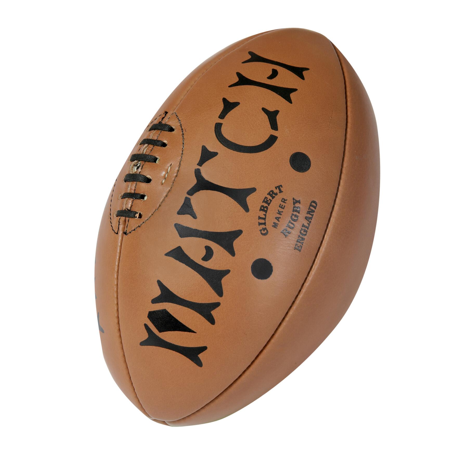 Ballon de rugby Gilbert Héritage Leather (taille 5)