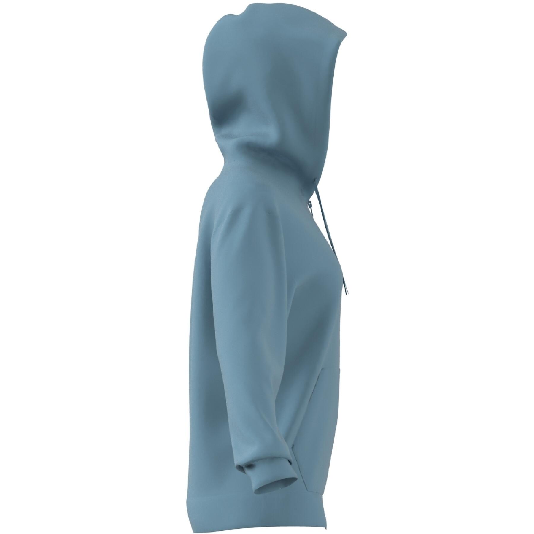 Sweatshirt linéaire à capuche molleton full zip femme adidas Essentials