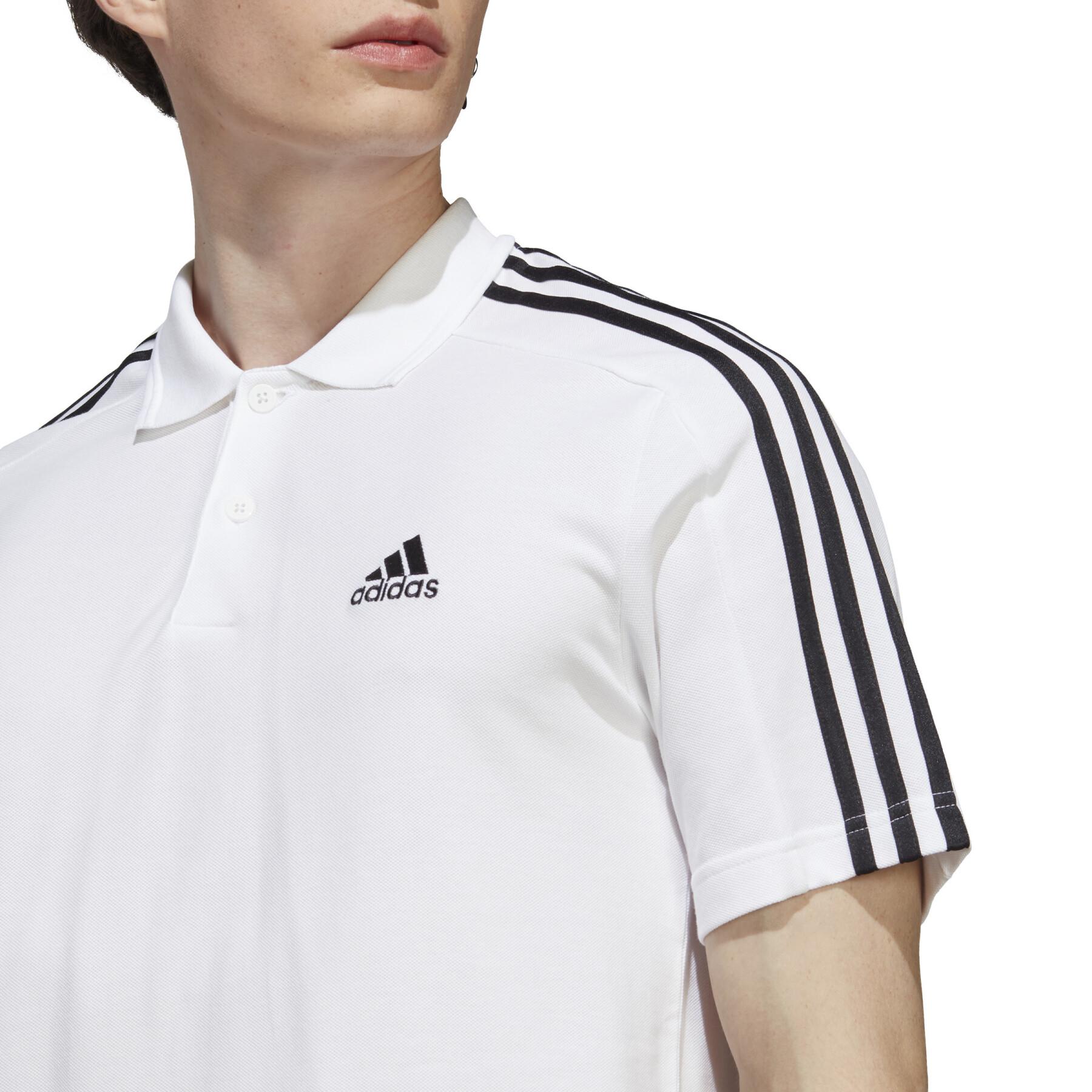 Polo et petit logo brodé en piqué adidas Essentials 3-Stripes