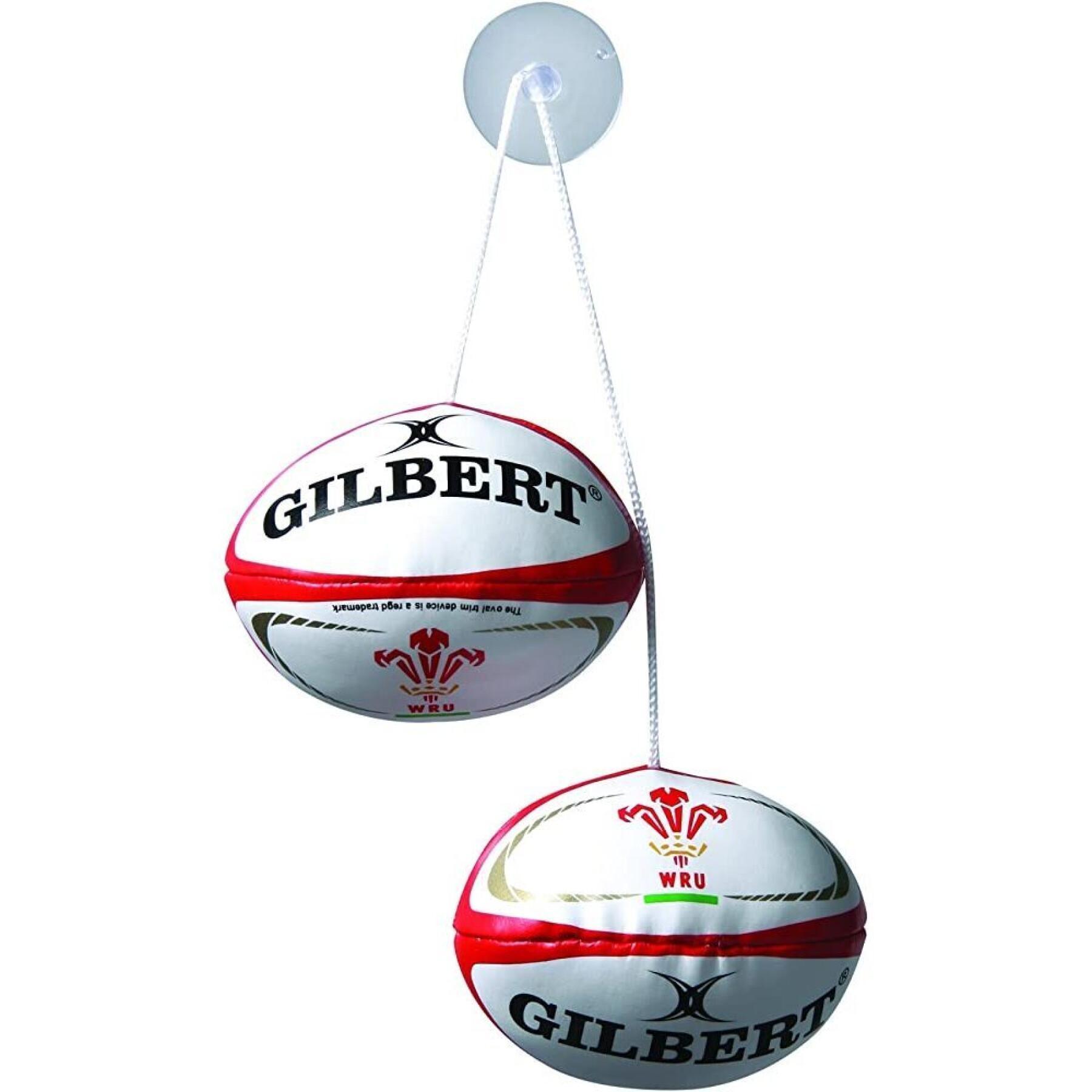 Lot de 12 ballons de rugby Pays de Galles Dangle