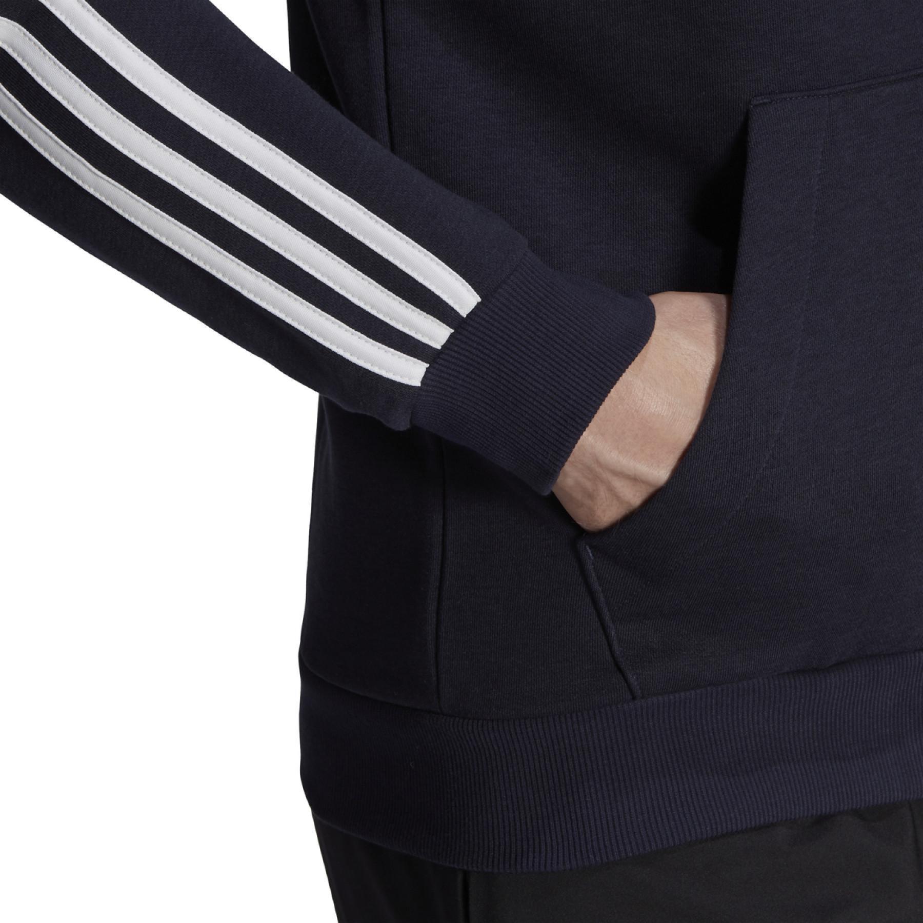 Veste à capuche adidas Essentials French Terry 3-Bandes Full-Zip