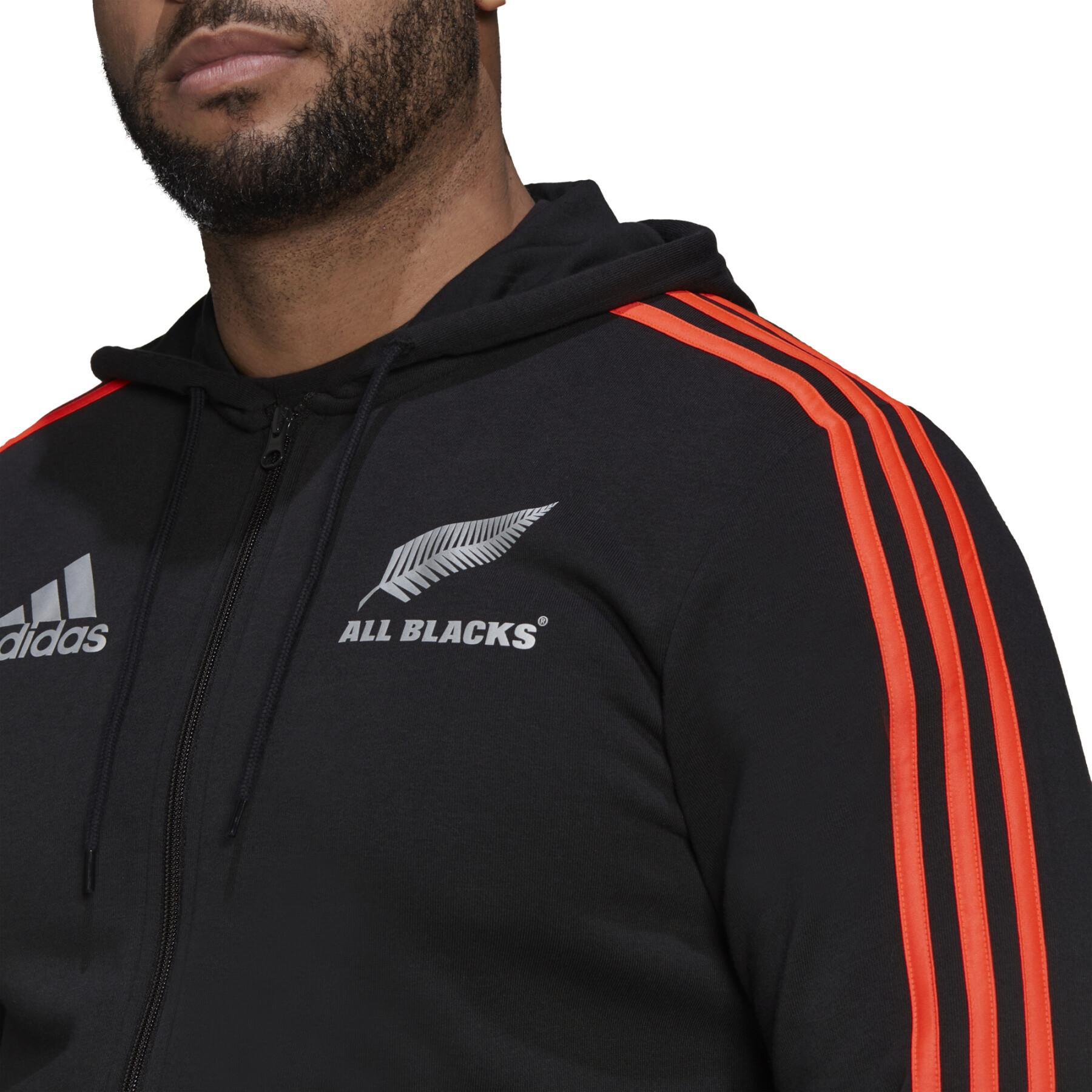 Sweat à capuche adidas Nouvelle-Zélande All Blacks 2021/22