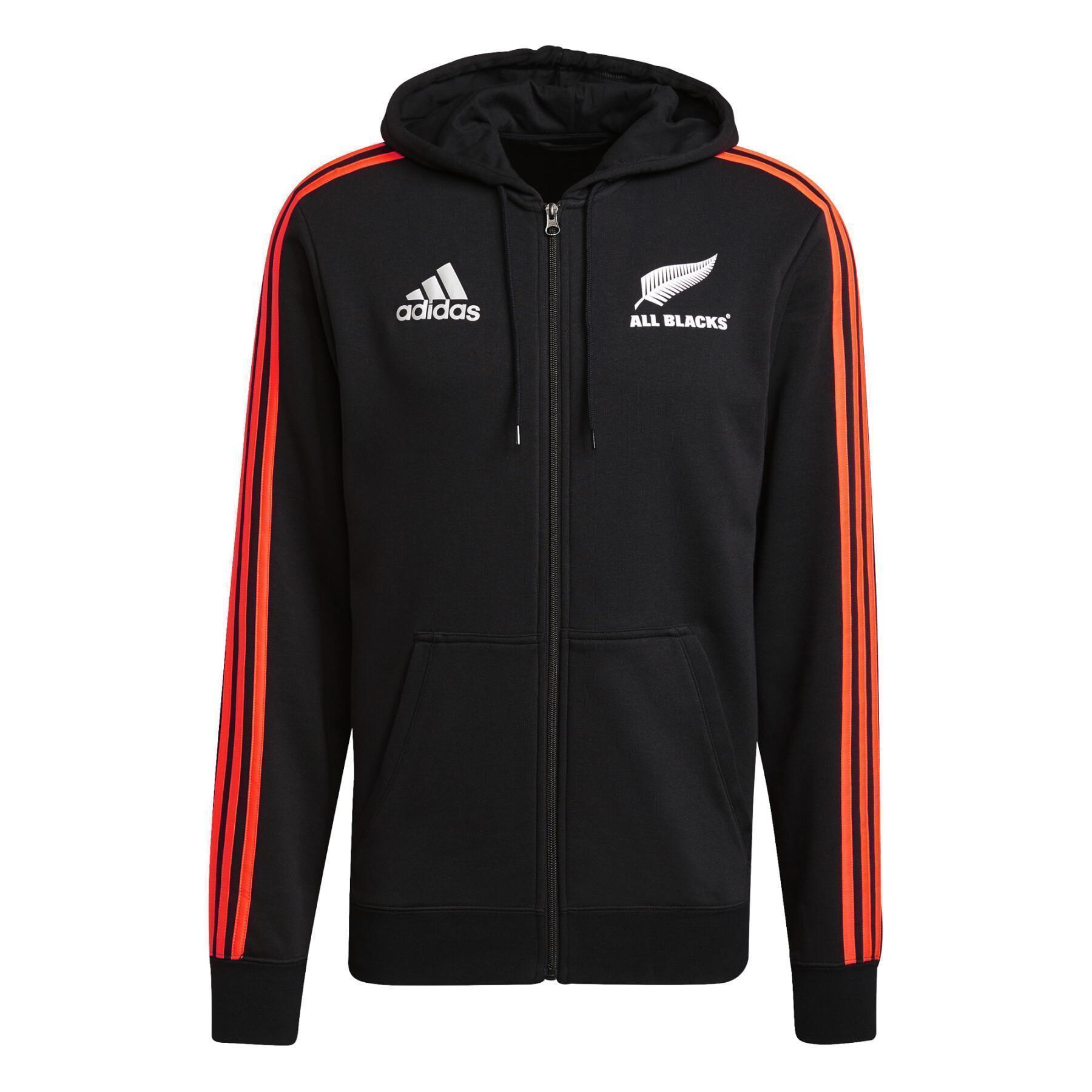 Sweat à capuche adidas Nouvelle-Zélande All Blacks 2021/22