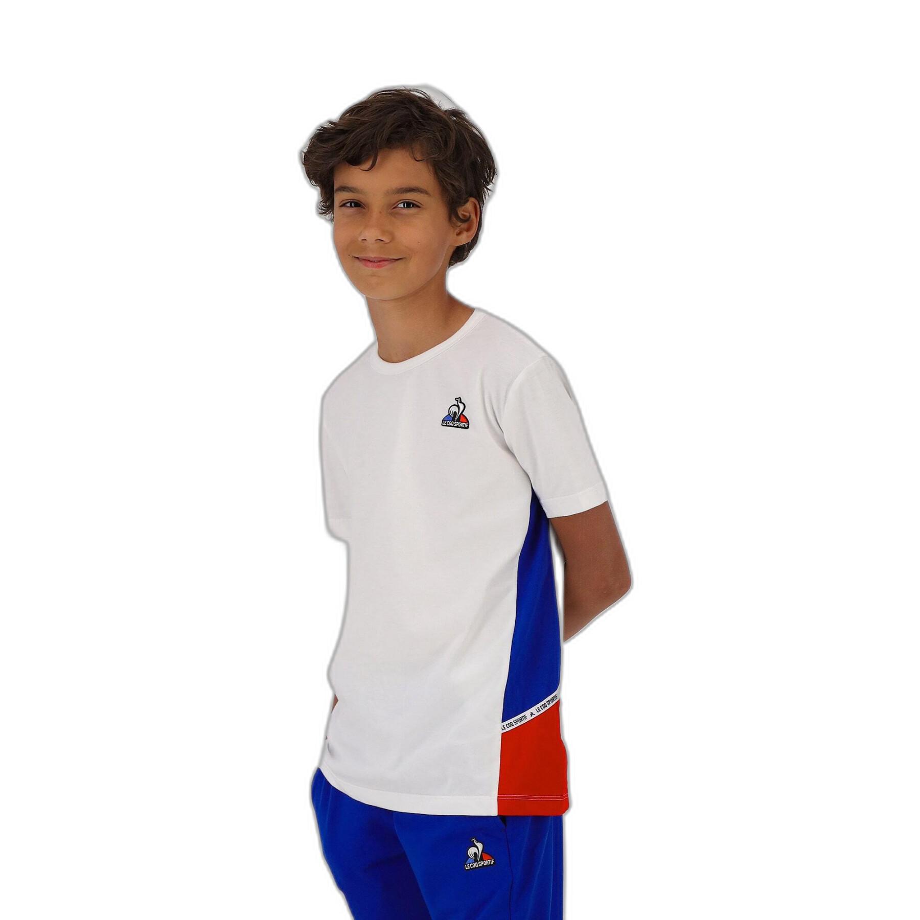 T-shirt manches courtes enfant Le Coq Sportif Tri N°1