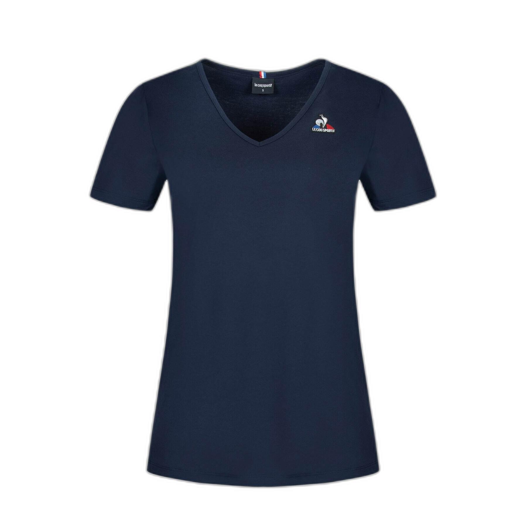 T-shirt col v femme Le Coq Sportif ESS N°2