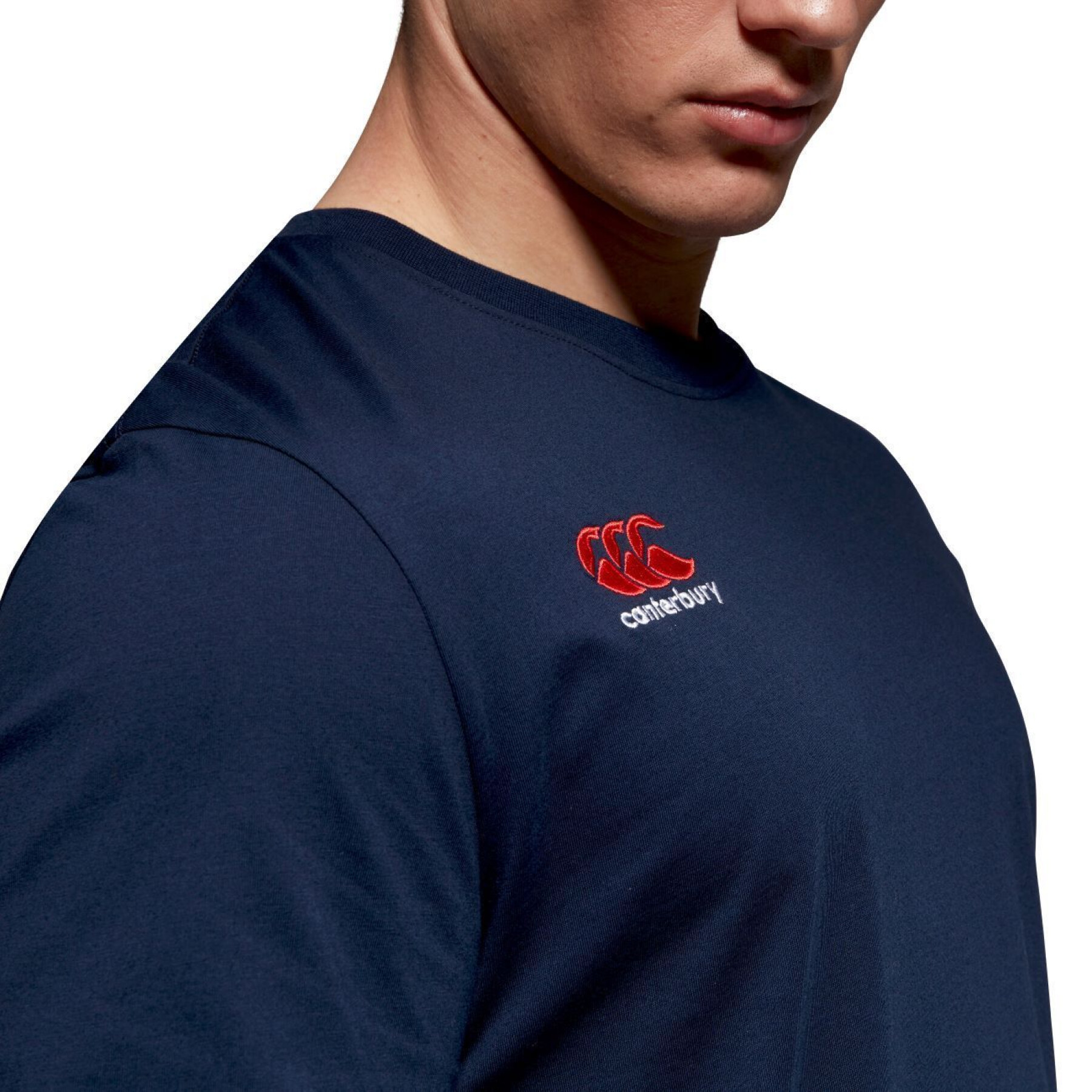 T-shirt coton à petit logo Canterbury